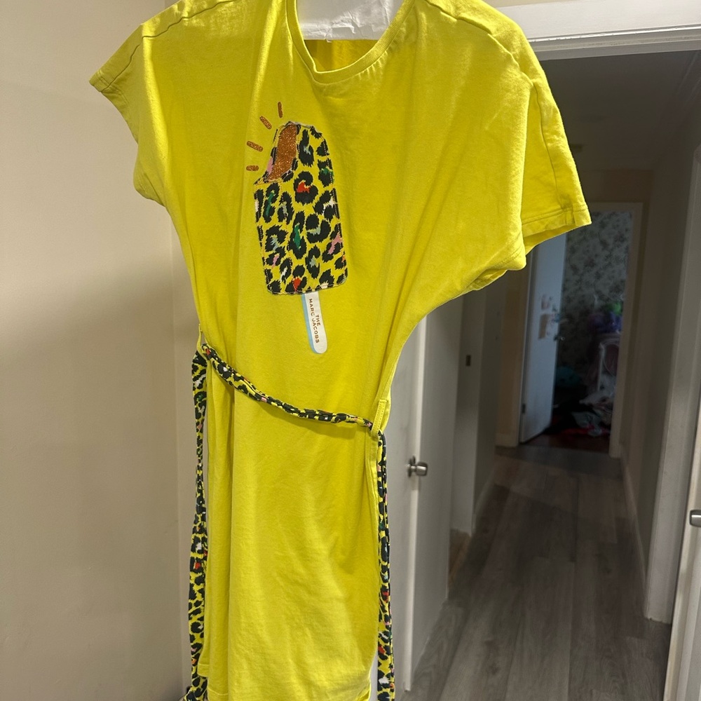 Marc Jacob’s Yellow Kids Dress with Leopard Print